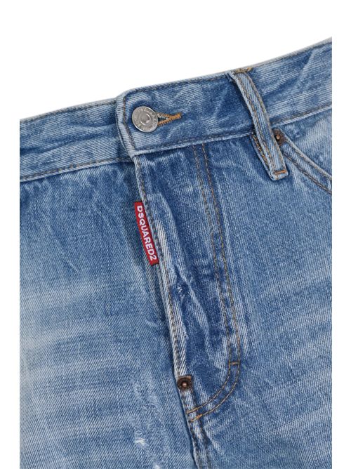 Jeans Teddy in denim lavaggio chiaro DSQUARED2 | S71LB1733 D30038470